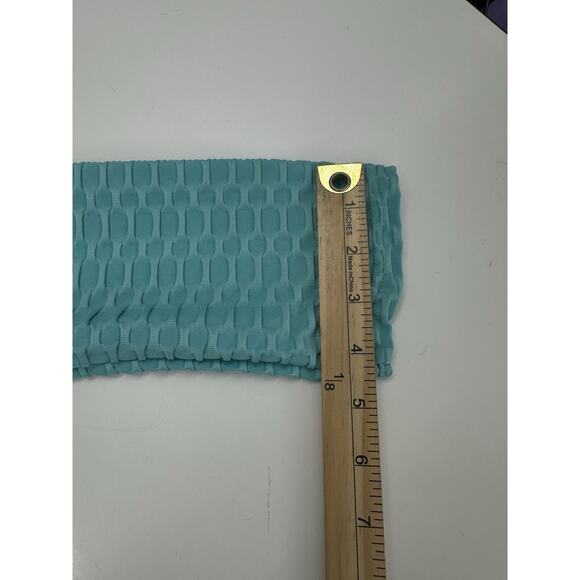 New Mix Womens Leggings Size Large/XL Light Blue Ruched Honeycomb - Picture 10 of 11